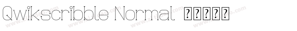 Qwikscribble Normal字体转换
